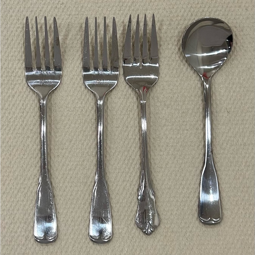 The Cellar flatware stainless Japan dessert forks and spoon